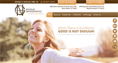 Desktop Screenshot of nicolasorthodontics.com